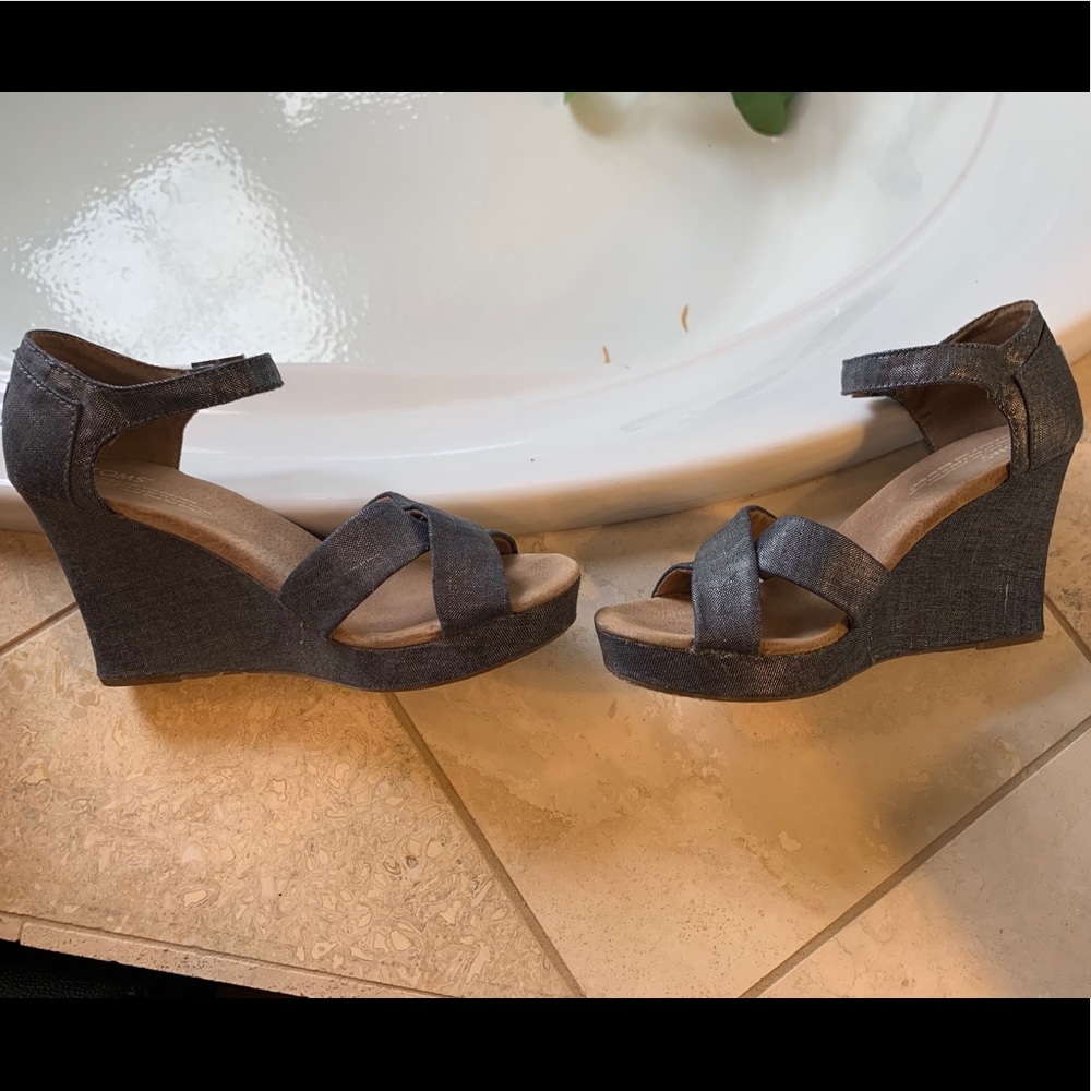 TOMS Sienna wedge sandals